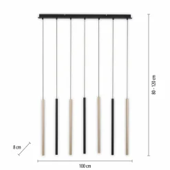 Paul Neuhaus Suspension LED inondation, dimmable, à 7 lampes| Suspensions Led|Suspensions