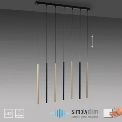 Paul Neuhaus Suspension LED inondation, dimmable, à 7 lampes| Suspensions Led|Suspensions