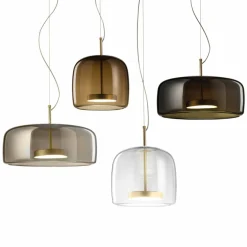 Vistosi Suspension LED Jube SP 1 G, abat-jour verre vert| Suspensions Led|Suspensions