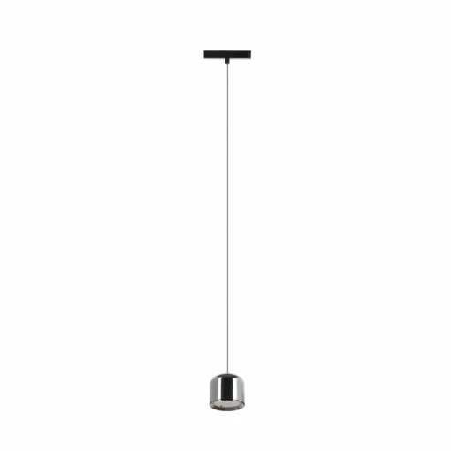 Lindby Suspension LED Lumaro,noir,Ø8,2cm,alu,48V,intensité variable| Luminaires Led D'Intérieur
