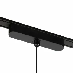 Lindby Suspension LED Lumaro,noir,Ø8,2cm,alu,48V,intensité variable| Luminaires Led D'Intérieur