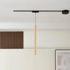 Lindby Suspension LED Lumaro, or, Ø 3cm,aluminium,48V,intensité variable| Luminaires Led D'Intérieur