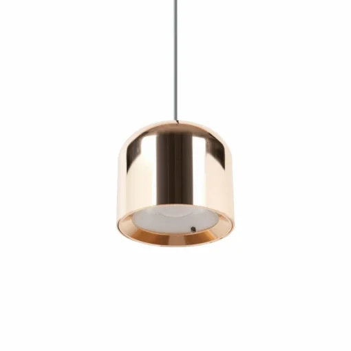 Lindby Suspension LED Lumaro, or, Ø 8 cm, aluminium,48V,intensité variable| Luminaires Led D'Intérieur
