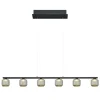 HELL Suspension LED Loft avec verre fumé, à 6 lampes| Suspensions Led|Suspensions