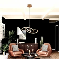 Viokef Suspension LED Lorra, dorée| Suspensions Led|Suspensions