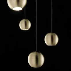 Sil-Lux Suspension LED Magnetic ronde 8 lampes noir/dorée| Suspensions Led|Suspensions