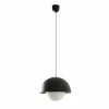 FARO BARCELONA Suspension LED Marisol, noir, acier/verre, Ø 30 cm| Suspensions Led|Suspensions
