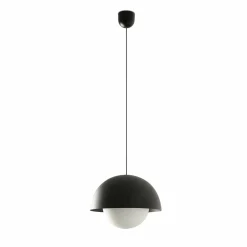 FARO BARCELONA Suspension LED Marisol, noir, acier/verre, Ø 30 cm| Suspensions Led|Suspensions
