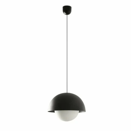 FARO BARCELONA Suspension LED Marisol, noir, acier/verre, Ø 30 cm| Suspensions Led|Suspensions