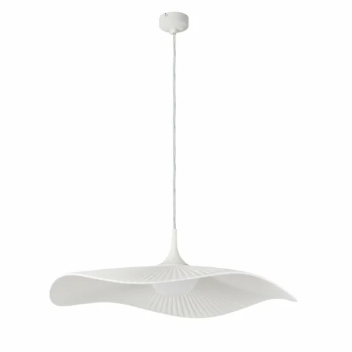 Bover Suspension LED Mediterránia de , blanc, Ø 52 cm, tissu| Suspensions Led|Suspensions