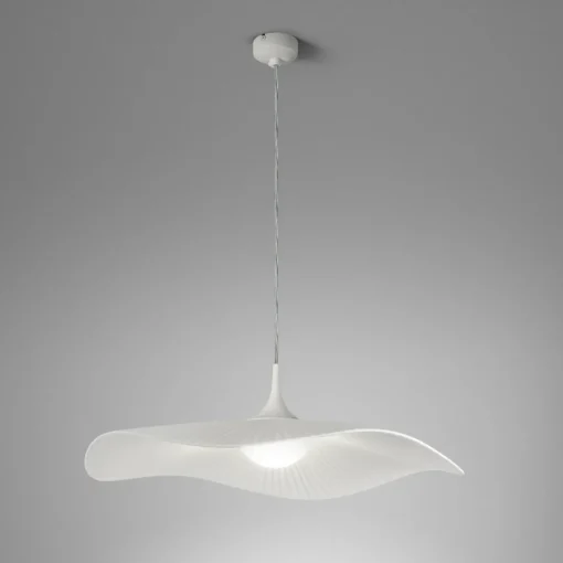 Bover Suspension LED Mediterránia de , blanc, Ø 52 cm, tissu| Suspensions Led|Suspensions