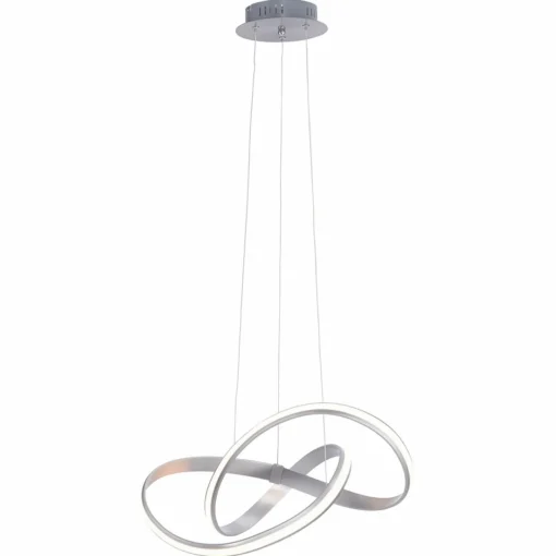Paul Neuhaus Suspension LED Melinda, 30 W, dimmable, gris acier| Suspensions Led|Suspensions