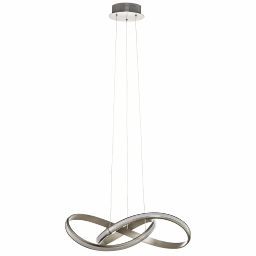 Paul Neuhaus Suspension LED Melinda, 30 W, dimmable, gris acier| Suspensions Led|Suspensions