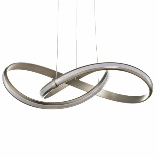 Paul Neuhaus Suspension LED Melinda, 30 W, dimmable, gris acier| Suspensions Led|Suspensions