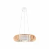 Reality Leuchten Suspension LED Monte, Ø 60 cm, bois clair, bois, CCT| Suspensions Led|Suspensions