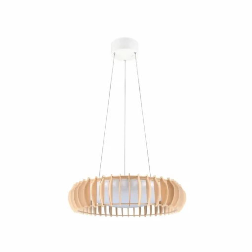 Reality Leuchten Suspension LED Monte, Ø 60 cm, bois clair, bois, CCT| Suspensions Led|Suspensions