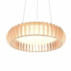 Reality Leuchten Suspension LED Monte, Ø 60 cm, bois clair, bois, CCT| Suspensions Led|Suspensions