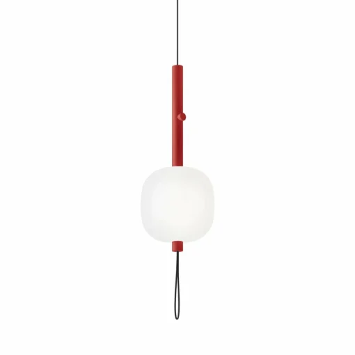 Kundalini Suspension LED Motus en verre, rouge| Suspensions Led|Suspensions