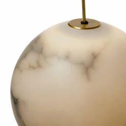 Carpyen Suspension LED Neil, Alabaster, or, Ø 21cm| Suspensions Led|Suspensions