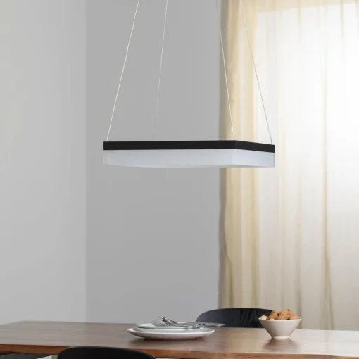 Eko-Light Suspension LED Nero, plastique, noir, à 1 lampe, 32 W| Suspensions Led|Suspensions