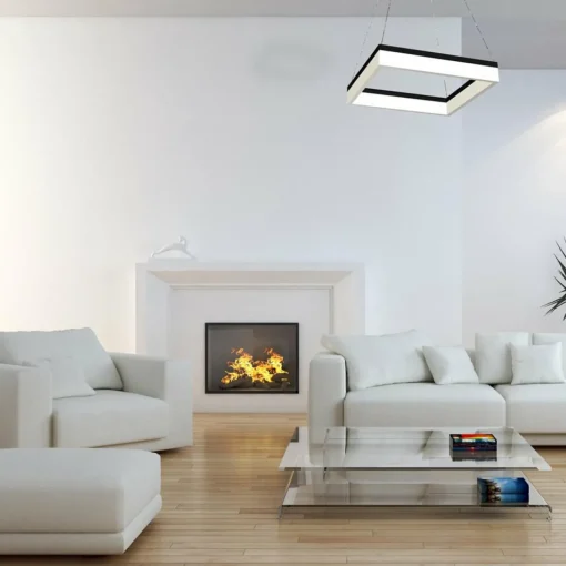Eko-Light Suspension LED Nero, plastique, noir, à 1 lampe, 32 W| Suspensions Led|Suspensions