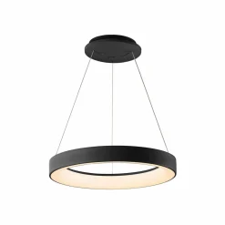Mantra Iluminación Suspension LED Niseko II, télécommande, Ø 38 cm, noir| Suspensions Led|Suspensions