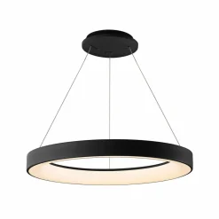 Mantra Iluminación Suspension LED Niseko II, télécommande, Ø 50 cm, noir| Suspensions Led|Suspensions