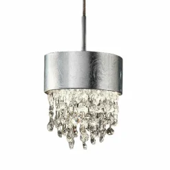 Masiero Suspension LED Olà S2 15, Ø15cm argent/transparent| Suspensions Led|Suspensions