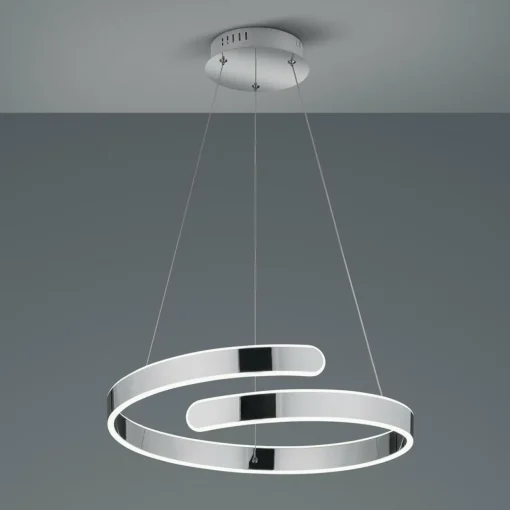 Reality Leuchten Suspension LED Parma, variateur switch, chromée| Suspensions Led|Suspensions