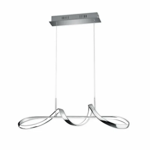 Reality Leuchten Suspension LED Perugia, variateur switch, chromée| Suspensions Led|Suspensions