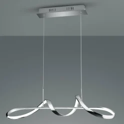Reality Leuchten Suspension LED Perugia, variateur switch, chromée| Suspensions Led|Suspensions