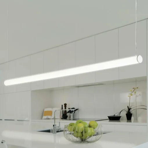 TECNICO by Sforzin Suspension LED Pirgos, 200 cm de long, intensité variable, blanc| Suspensions Led|Suspensions