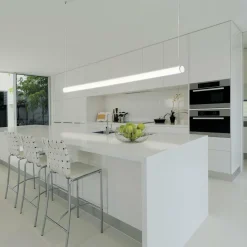TECNICO by Sforzin Suspension LED Pirgos, 200 cm de long, intensité variable, blanc| Suspensions Led|Suspensions