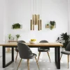 Fabas Luce Suspension LED Prado, or, 8 lampes, Ø 40 cm, intensité variable| Suspensions Led|Suspensions