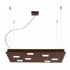Fabbian Suspension LED Quarter carrée, brune| Suspensions Led|Suspensions