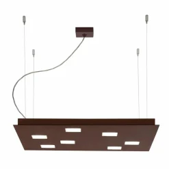 Fabbian Suspension LED Quarter carrée, brune| Suspensions Led|Suspensions