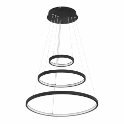 Globo Suspension LED Ralph, trois lampes, noire| Suspensions Led|Suspensions