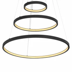 Globo Suspension LED Ralph, trois lampes, noire| Suspensions Led|Suspensions