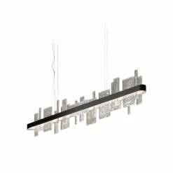 Masiero Suspension LED Ribbon Linear, 150 cm, noir, Up & Down| Suspensions Led|Suspensions