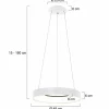 Steinhauer Suspension LED Ringlede, Ø 48 cm, blanche| Suspensions Led|Suspensions