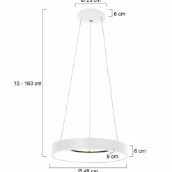 Steinhauer Suspension LED Ringlede, Ø 48 cm, blanche| Suspensions Led|Suspensions