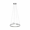 Steinhauer Suspension LED Ringlux, 3 lampes acier, Ø 60 cm| Suspensions Led|Suspensions