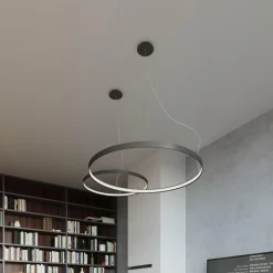 SOLLUX LIGHTING Suspension LED Rio 55, horizontale 3 000 K noire| Suspensions Led|Suspensions