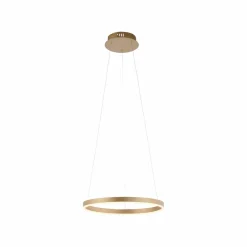 JUST LIGHT. Suspension LED Ritus, Ø 39,3cm, laiton mat| Suspensions Led|Suspensions