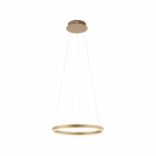 JUST LIGHT. Suspension LED Ritus, Ø 39,3cm, laiton mat| Suspensions Led|Suspensions