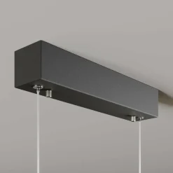 quitani Suspension LED Rothfels Lexa, chêne/noir, longueur 78 cm| Suspensions Led|Suspensions