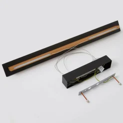 quitani Suspension LED Rothfels Lexa, chêne/noir, longueur 78 cm| Suspensions Led|Suspensions