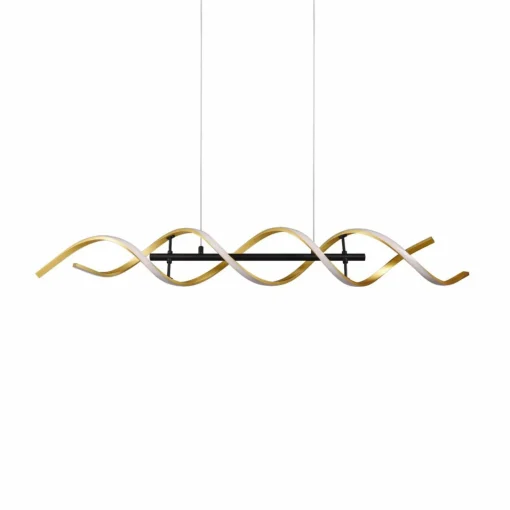 Trio Lighting Suspension LED Sequence, intensité lumineuse variable, CCT, laiton| Suspensions Led|Suspensions
