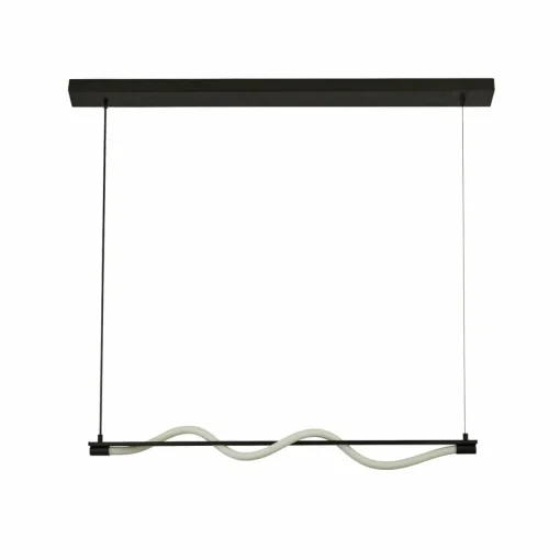 Searchlight Suspension LED Serpent, noir/blanc, métal, intensité variable| Suspensions Led|Suspensions