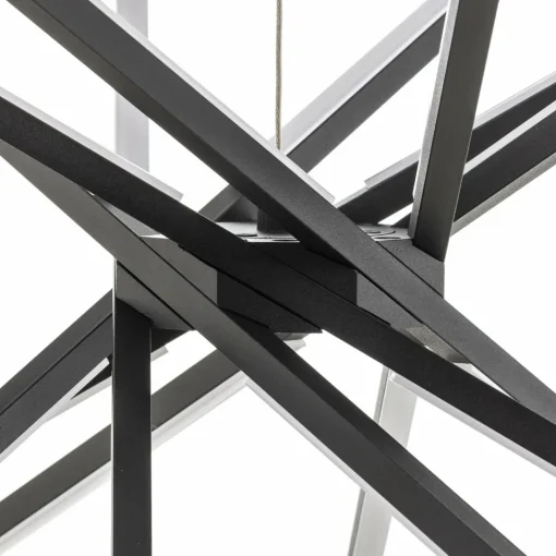Eco-Light Suspension LED Shanghai à 8 lampes 4 000 K noire| Suspensions Led|Suspensions